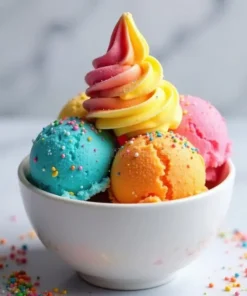 Rainbow Sundae Ice Cream