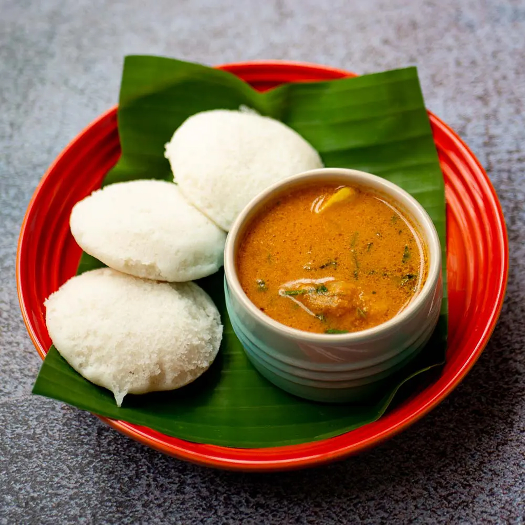 2 Idli + Sambar