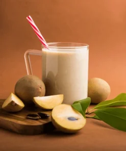 Fresh Sapota (Chikoo) Juice