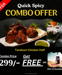 Tandoori Chicken Half Get Free 250 ml thumbs up